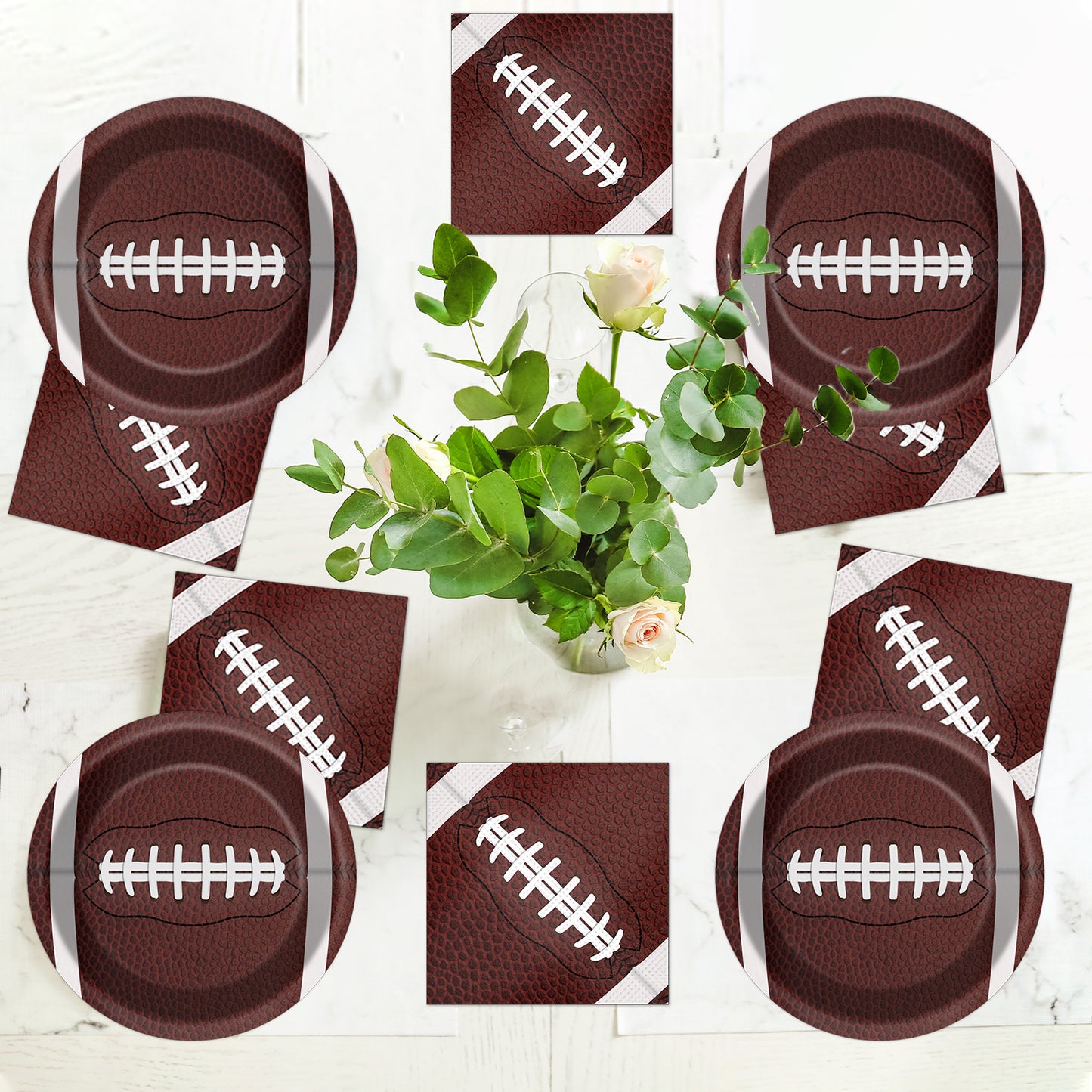 Football Napkins - sports or football party Supplies - 50 counts
