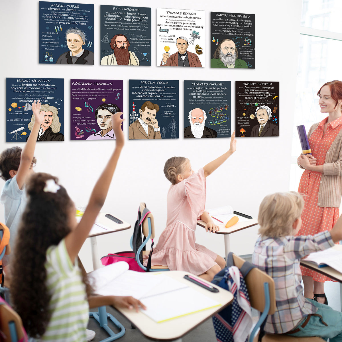 Scientists Inspirational Quote Posters Motivational Bulletin Board Decorations
