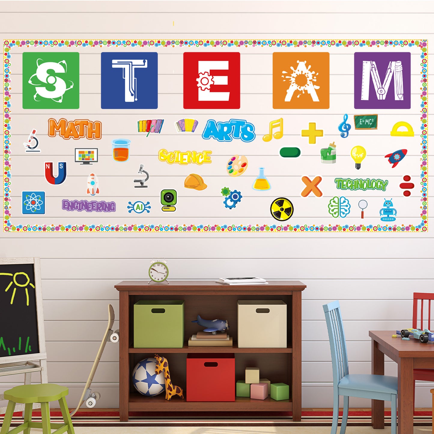 STEAM Classroom Decorations STEAM Bulletin Board Set