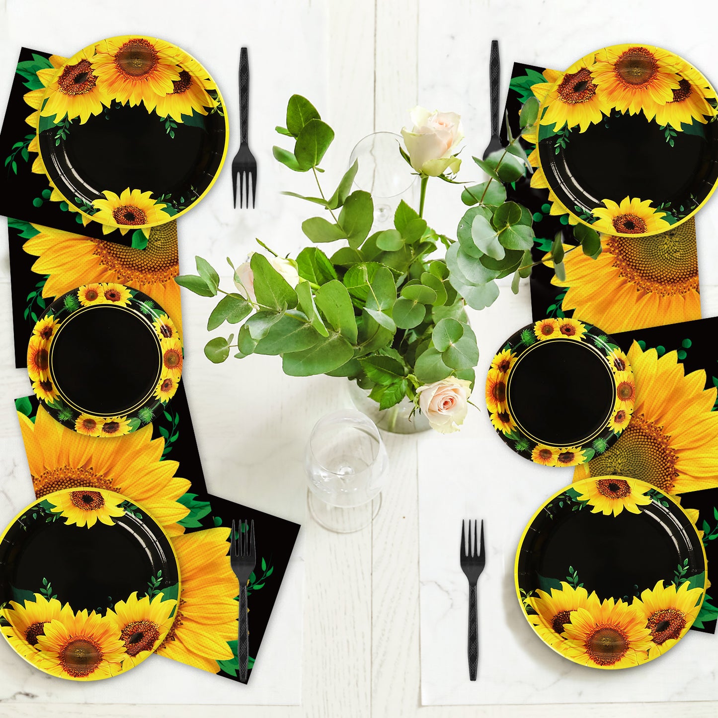Sunflower Party Tableware set - Summer & Spring Themes