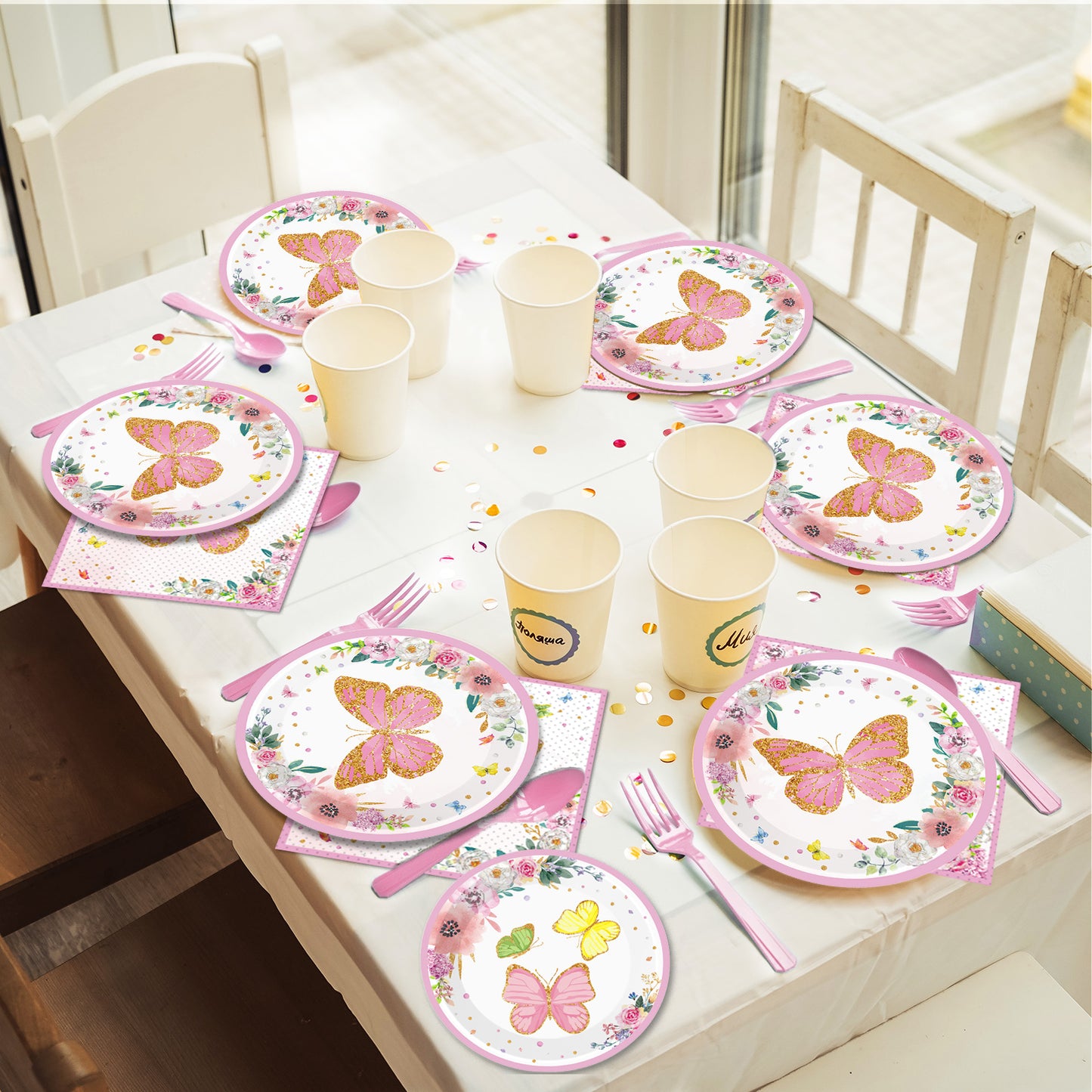 Butterfly Party Tableware set - Summer & Spring Themes