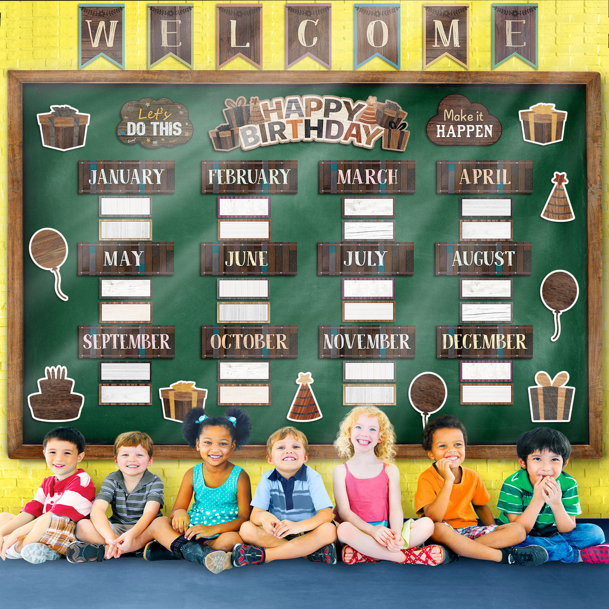 Classroom Environment Decor Set Industrial Chic Bulletin Board Decorations