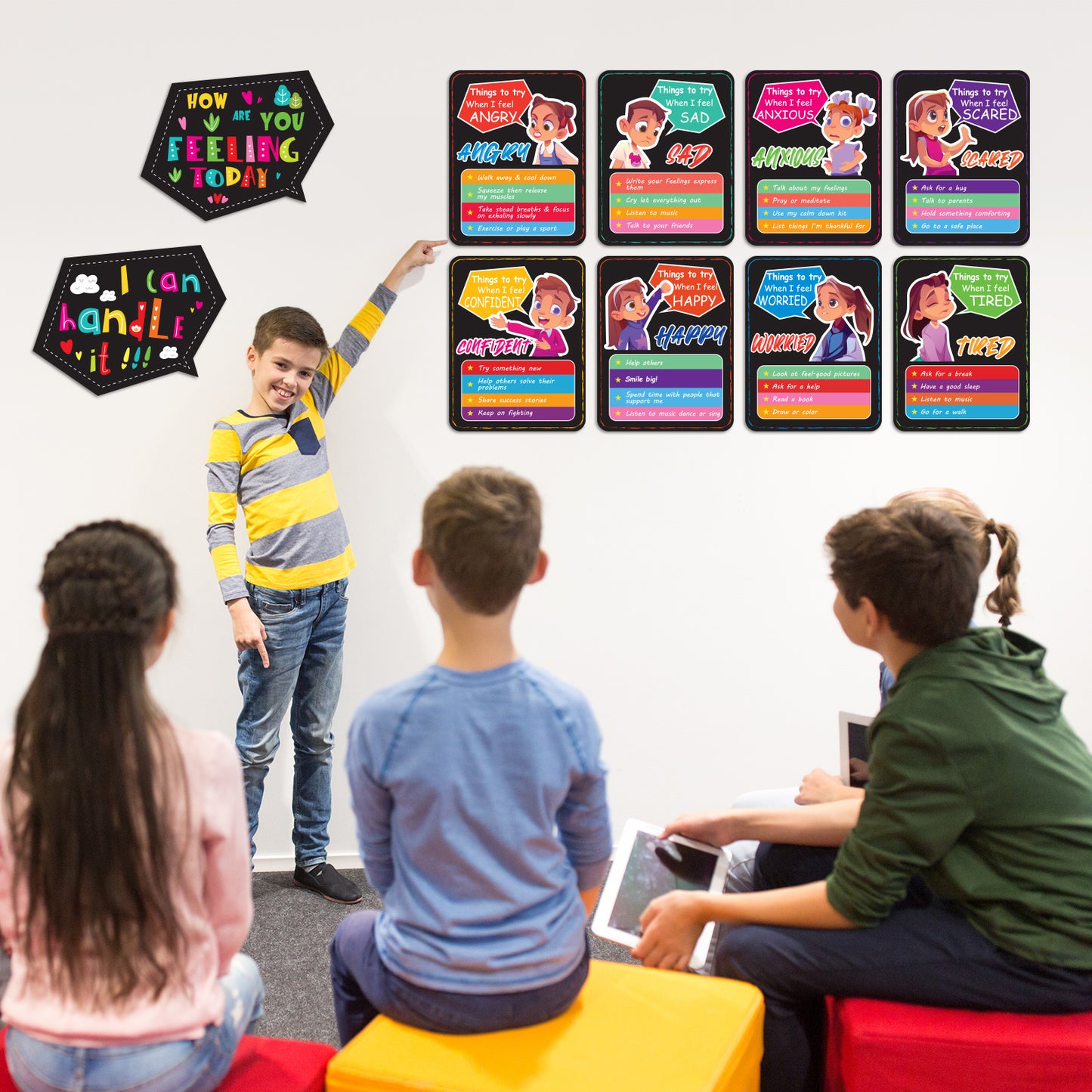 10 Pieces How I'm Feeling Classroom Posters Set Feeling Management
