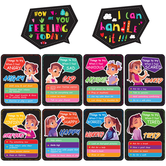 10 Pieces How I'm Feeling Classroom Posters Set Feeling Management