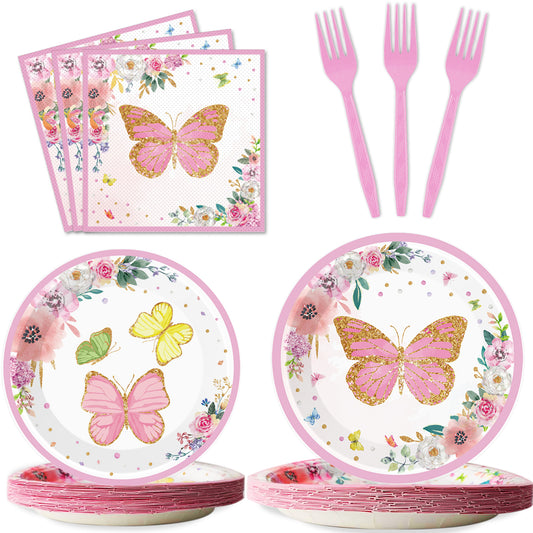 Butterfly Party Tableware set - Summer & Spring Themes