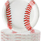 Disposable Baseball Party Dessert Plates,Set of 80