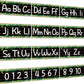 12 Pieces Alphabet Bulletin Board Strips Set Alphabet & Number Border(Simply Boho)