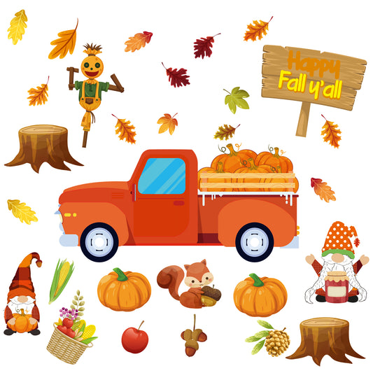 Thanksgiving Autumn Fall Bulletin Board Borders Decorations Pumpkin Patch Cutouts Paper