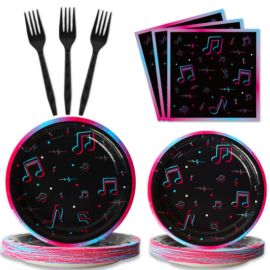 Music Party Tableware set - Music Lover party supplies