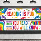 Classroom Decorations Reading Banner and Poster Reading is Fun