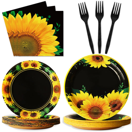 Sunflower Party Tableware set - Summer & Spring Themes