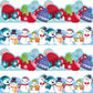 63ft Winter Christmas Bulletin Board Borders Snowman Glove Bulletin Board Decorations