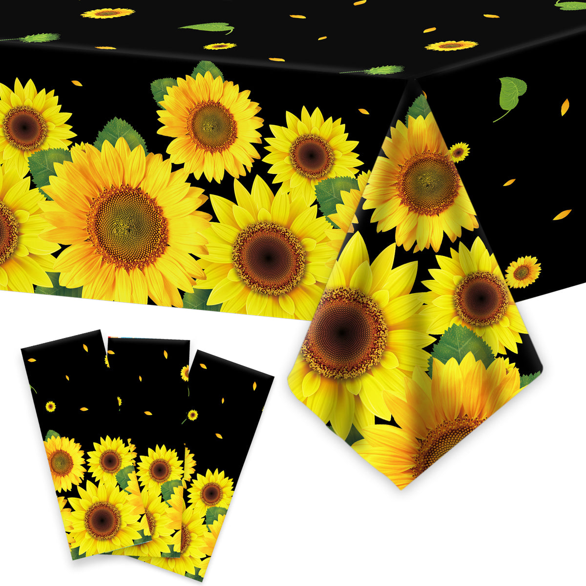 Sunflower Tablecloth - baby shower or birthday party decorations