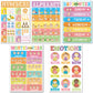 5 Pieces ASL Poster Sign Language Posters for Toddler Kids Students Classroom Decorations