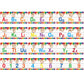 12 Pieces ASL Alphabet and Numbers Bulletin Board Alphabet Strips Set