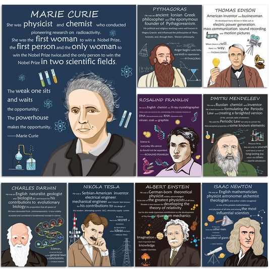 Scientists Inspirational Quote Posters Motivational Bulletin Board Decorations
