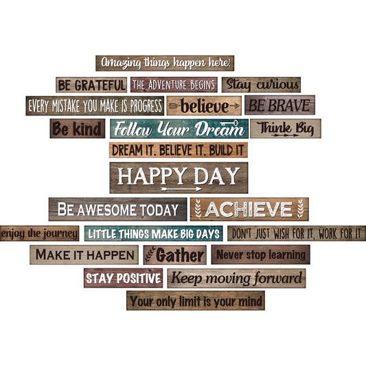 23 Pieces Farmhouse Inspirational Bulletin Board Decorations