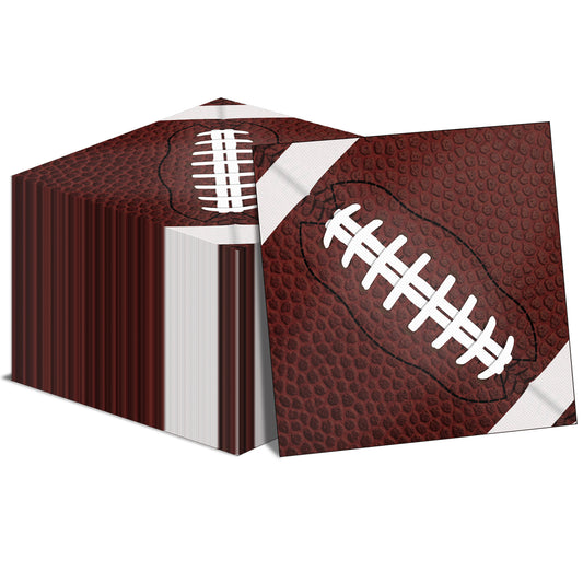 Football Napkins - sports or football party Supplies - 50 counts