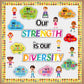 66 Pieces Diversity Bulletin Board Decoration Set (Our Diversity is Our Strength)
