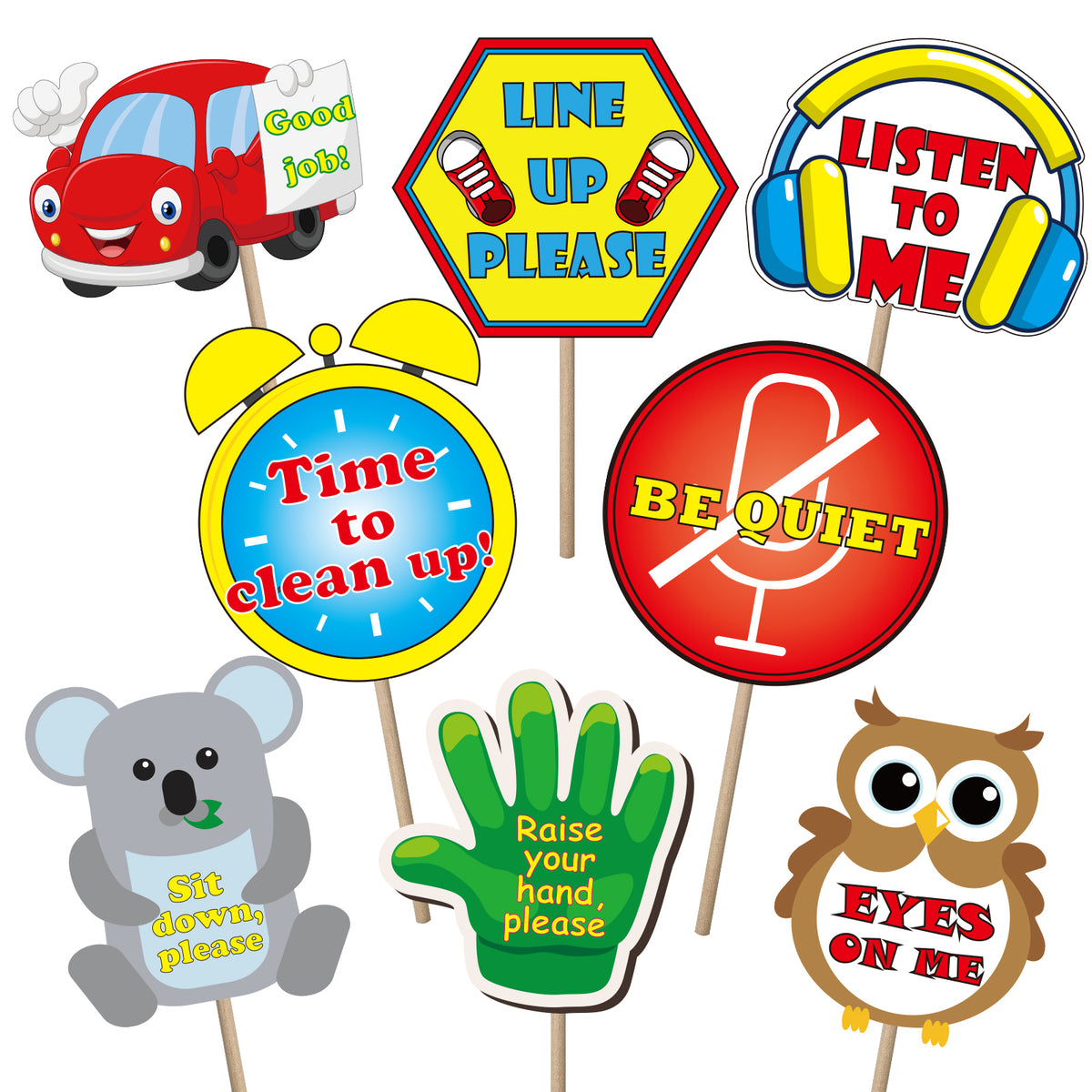 8 Pieces Manage Your Class Signs for Classroom Decoration