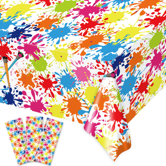 3 pcs of Art Party Tablecloth Decoration Supplies 54" x 108"