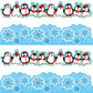 63ft Winter Christmas Bulletin Board Borders Snowflake Penguin Bulletin Board Decorations