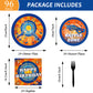 Dart War Theme Party Supplies,Plates Napkins Forks Set of 96pcs