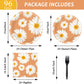 Daisy Flower Theme Party Supplies,Plates Napkins Forks Set of 96pcs