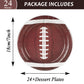 Football Plates - sports or football party Supplies - 24 counts
