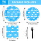 Blue Sky White Clouds Party Supplies,Plates Napkins Forks Set of 96pcs