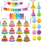44 Pieces Spanish Happy Birthday Bulletin Board Set Birthday Bulletin Board Set Decorations