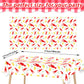 Crawfish Party Plastic Tablecloth,Set of 3