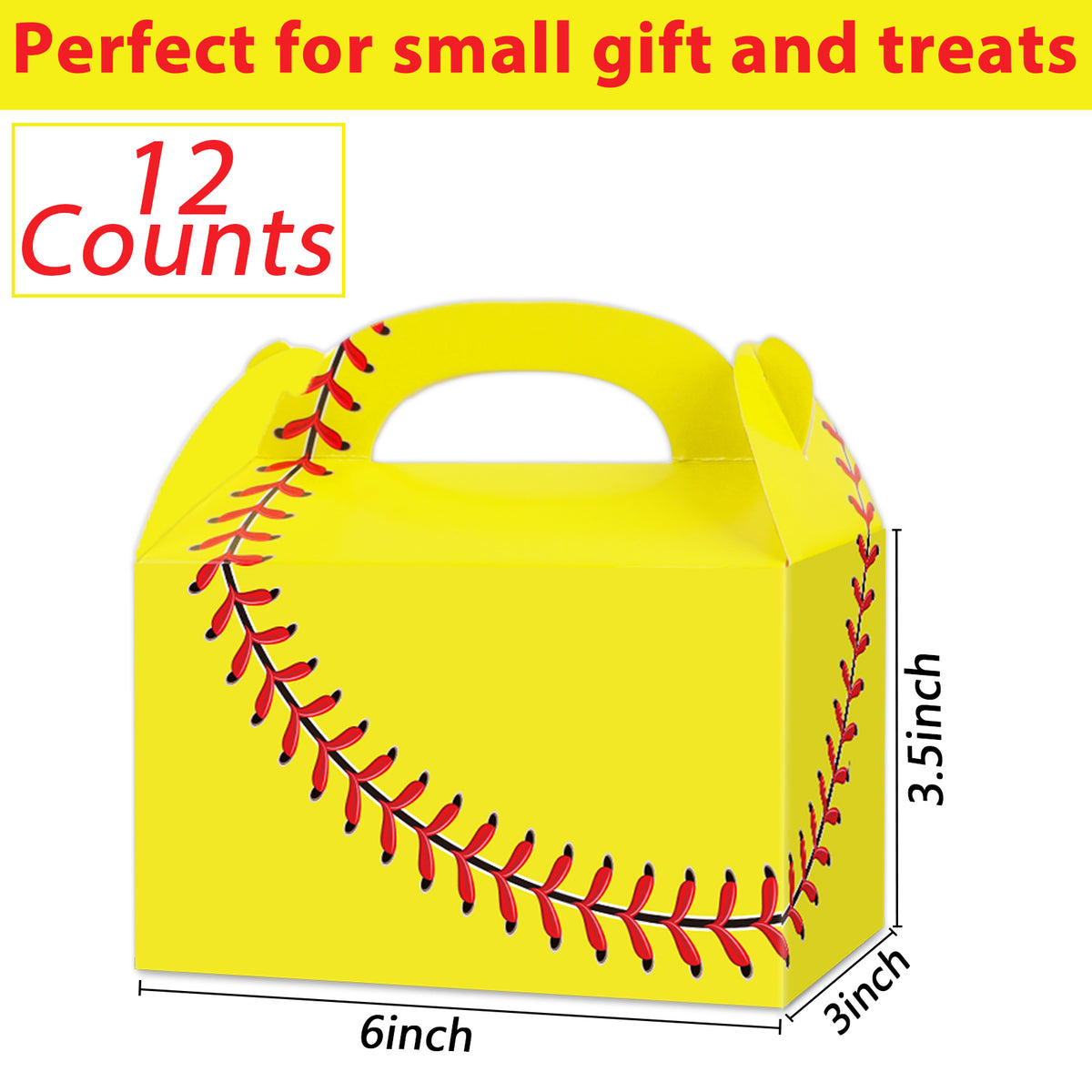 Softball Party Gift Treat Box - Sports & Softball Themes
