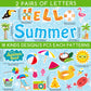 84 Pcs Hello Summer Cut-Outs Colorful Sunflower Inspirational Classroom Decoration