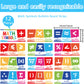 12 Pieces Educational Math Symbols Bulletin Board Strips Set
