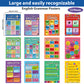 12 Pieces English Grammar Posters Educational Literary Wall Signs,16 x 11 Inch