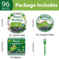 96 Pieces Garbage Truck Party Tableware Set Paper Plates Napkins Forks for 24 Guests