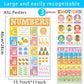 3 Pieces ASL Poster Sign Language Posters for Toddler Kids Students Classroom Decorations