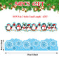 63ft Winter Christmas Bulletin Board Borders Snowflake Penguin Bulletin Board Decorations