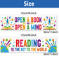 Classroom Decorations Reading Banner Open a Book & Open a Mind