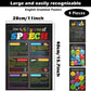 4 Pieces English Grammar Posters Educational Literary Wall Signs,16 x 11 Inch