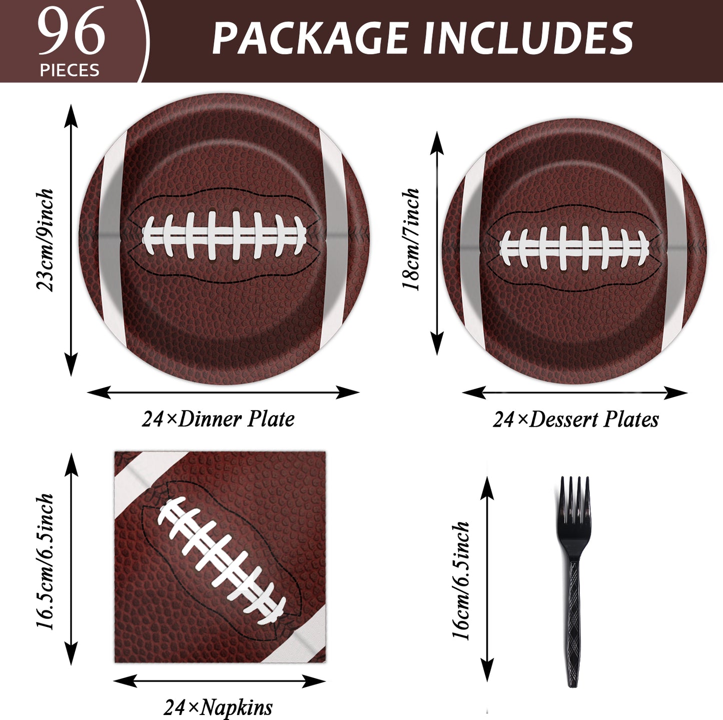 Football party Supplies - sports & football Themes