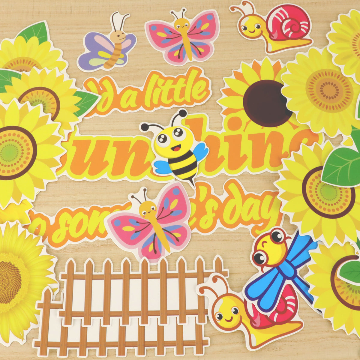 Summer Sunflower Cutouts Flowers Cut-Outs Bulletin Board Set