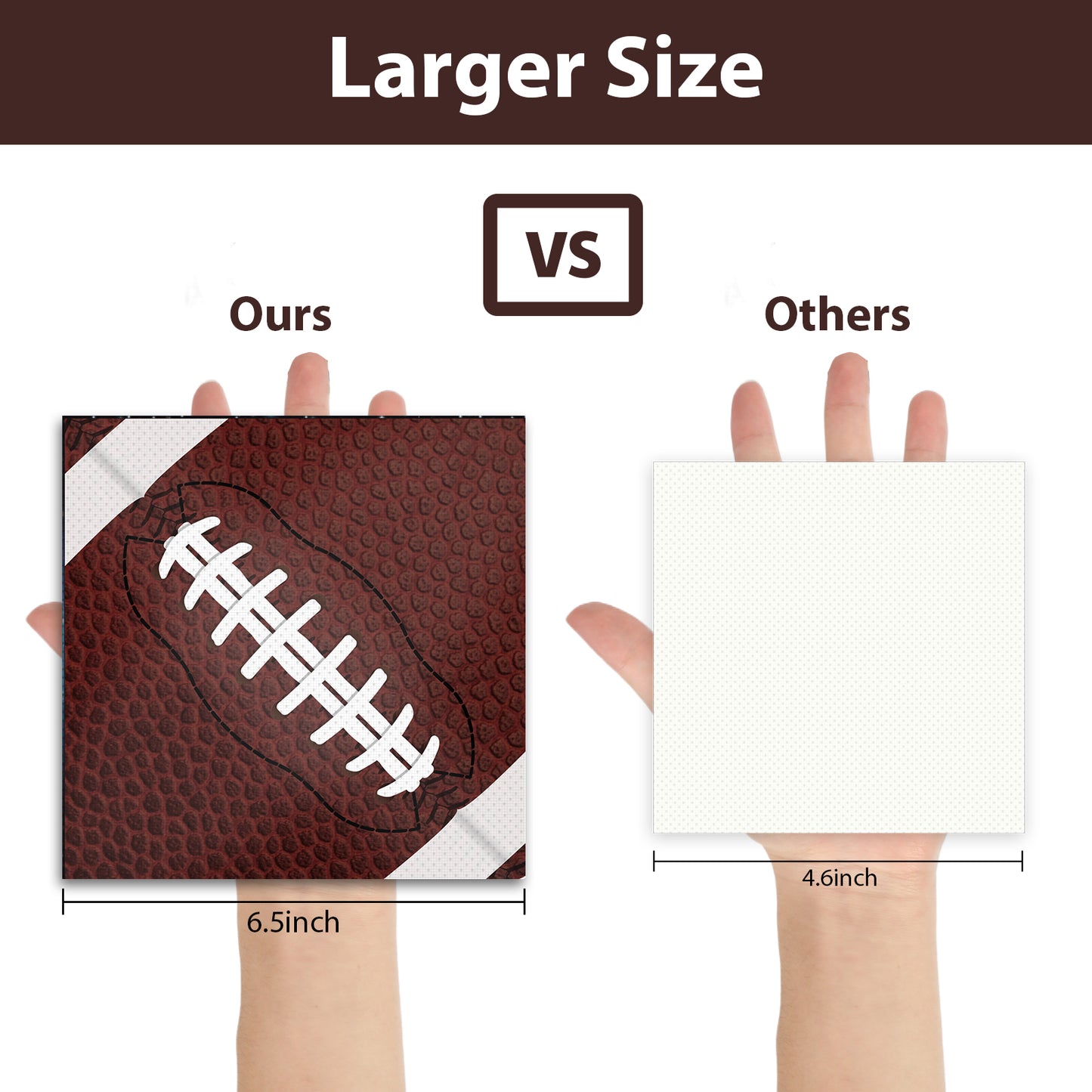Football Napkins - sports or football party Supplies - 50 counts