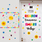 Be The Reason Someone Smile Today Classroom Bulletin Board Decoration Set - 152 Pieces