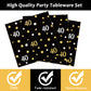 40th Birthday Theme Party Supplies,Plates Napkins Forks Set of 96pcs
