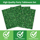 Grass Theme Party Supplies,Plates Napkins Forks Set of 96pcs