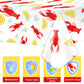 Crawfish Party Plastic Tablecloth,Set of 3