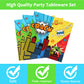 96 Pieces Superhero Party Tableware Set Paper Plates Napkins Forks for 24 Guests