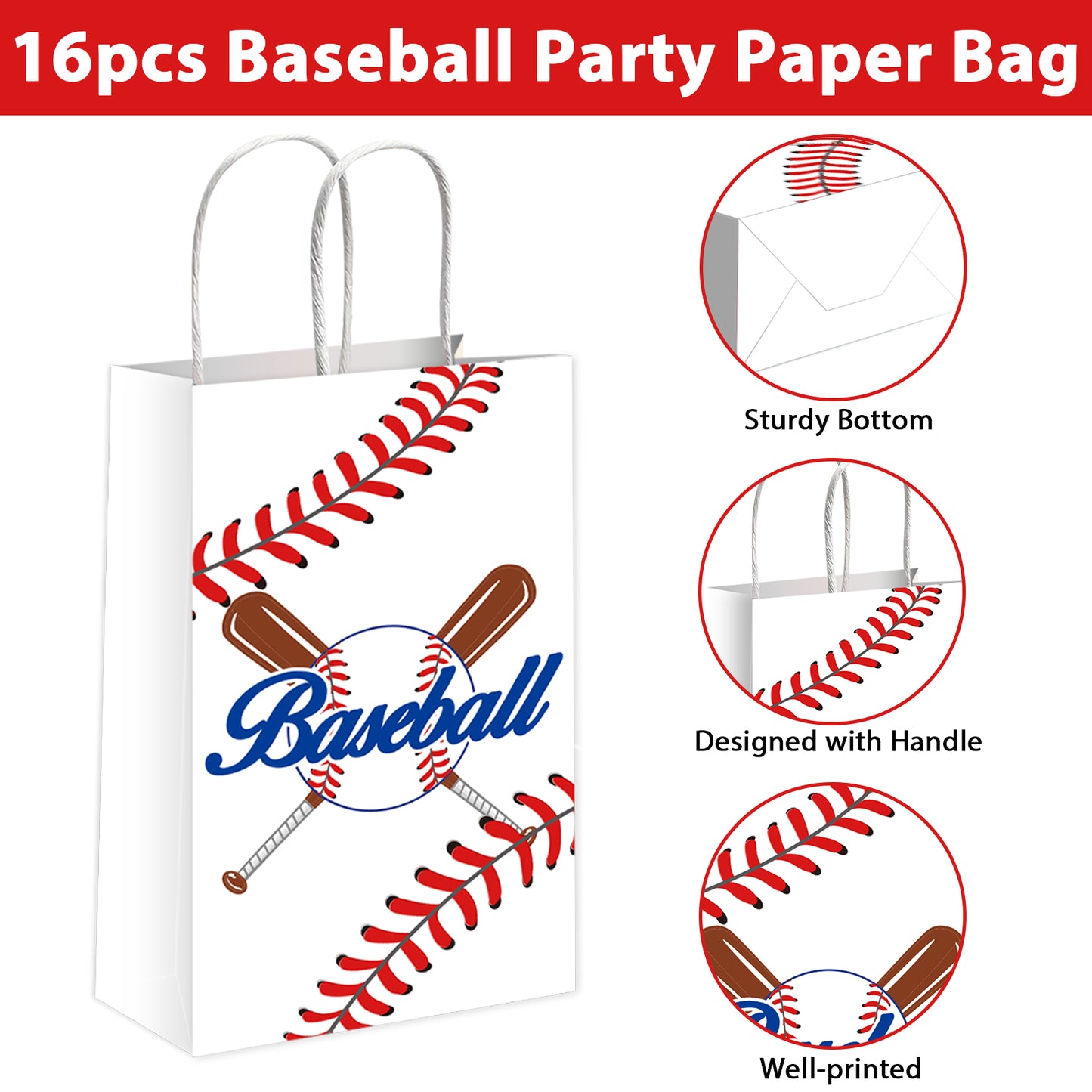 Baseball Party Gift Treat Box - Sports & Baseball Themes